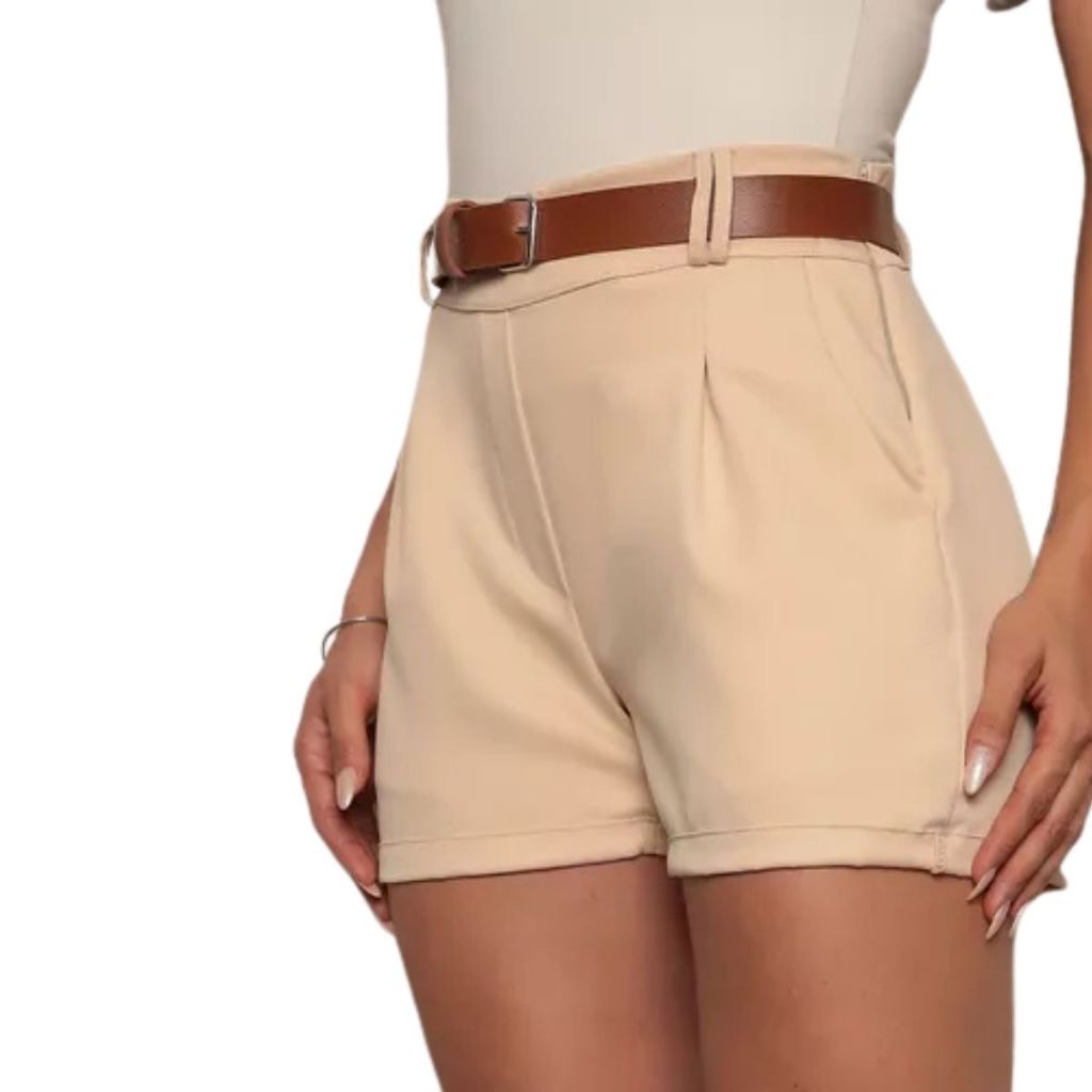 Kit 2 shorts de Alfaiataria com cinto